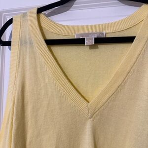 MICHAEL Michael Kors Yellow V-Neck Sweater